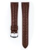 Řemínek Hirsch Aristocrat - hnědý - 22 mm - L – Standardní délka (doporučujeme) - 18 mm - Stříbrná - thumb (2)
