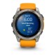 Garmin Fenix® 8 – 51 mm, AMOLED Sapphire, Titanium s Orange/Graphite silikonovým řemínkem 010-02905-11 - thumb (1)