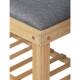 Autronic DR-N1010 GREY2 Botník s taburetem, 60 x 55 x 29 cm - thumb (2)