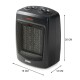 DOMO DO7329H teplovzdušný ventilátor, černá - thumb (4)