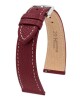 Řemínek Hirsch Bologna - burgundy - 19 mm - L – Standardní délka (doporučujeme) - 16 mm - Zlatá - thumb (0)