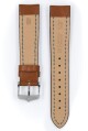 Řemínek Hirsch Heavy Calf - zlatohnědý - 24 mm - L – Standardní délka (doporučujeme) - 20 mm - Stříbrná - thumb (2)