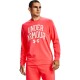 Under Armour UA RIVAL TERRY CREW Červená - thumb (2)