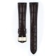 Řemínek Hirsch London Alligator - tmavě hnědý, mat - 16 mm - M – Střední délka - 14 mm - Zlatá - thumb (1)