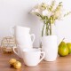 Altom Sada hrnků z opálového skla White harmony 250 ml, 6 ks - thumb (1)