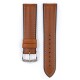 Řemínek Hirsch James - zlatohnědý - 19 mm - L – Standardní délka (doporučujeme) - 18 mm - Stříbrná - thumb (1)