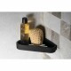 GEDY 328314 Smart rohová police do sprchy, 17 x 3 x 17 cm, černá mat  - thumb (1)