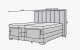 Artelta Manželská postel VEROS Boxspring | elektrická polohovatelná 160 x 200 cm Barva: Flores 22 - thumb (11)