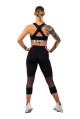 Dámské legíny Nebbia  High-Waist ¾ Length Sporty Leggings 406 black XS - thumb (8)
