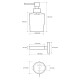 SAPHO XR103 X-Round dávkovač mýdla Mini 200 ml, chrom - thumb (1)