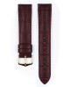 Řemínek Hirsch Duke - burgundy - 18 mm - L – Standardní délka (doporučujeme) - 16 mm - Zlatá - thumb (1)