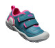 Dětská outdoorová obuv Keen Knotch Hollow Ds Blue Coral/Pink Peacock  US 13 - thumb (1)
