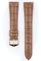 Řemínek Hirsch London Alligator - béžový, mat - 14 mm - M – Střední délka - 10 mm - Zlatá - thumb (1)