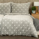 4Home Povlečení mikroflanel Stars grey, 140 x 200 cm, 70 x 90 cm - thumb (4)