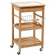 Kesper 25776 Kuchyňský vozík s pracovní deskou, 81 x 48 x 38 cm - thumb (0)