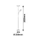 RABALUX 7006 stojací lampa, saténový chrom - thumb (3)