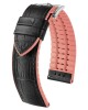 Řemínek Hirsch Andy - černo-růžový - 18 mm - M – Střední délka - 16 mm - Stříbrná - thumb (0)