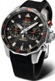 Vostok Europe N-1 Rocket Chrono Line 6S21-225A618S - Černý silikonový řemínek - thumb (0)