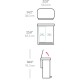 Simplehuman Pedálový odpadkový koš na  tříděný odpad, 58 l, bílá ocel - thumb (5)