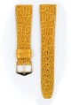 Řemínek Hirsch Prestige Crocodile - žlutý - 18 mm - L – Standardní délka (doporučujeme) - 14 mm - Zlatá - thumb (1)