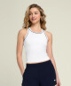 Dámské tílko Wilson  W Team Tank Bright White M - thumb (0)