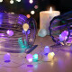 Solight LED vánoční řetěz barevné koule, 40x LED, 4 m, 2x AA - thumb (1)