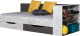 Meblar Postel TABLO TA12 A | s regálem TA 12B 90 x 200 cm Barva: Grafit/bílá/atlantic - thumb (1)
