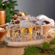 Solight Vánoční dřevěný podsvícený betlém, 5x LED, 25 cm, 2x AA - thumb (1)