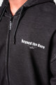 Pánská mikina Nebbia  Washed-off Zip Up Hoodie GYM BRO Black M - thumb (6)