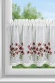 ArtFir Záclona ISA P | červené květy 150 x 60 cm - thumb (0)