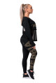 Nebbia dámské legíny Intense Gold print 827 černé - thumb (6)