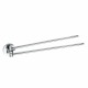 SAPHO XR405 X-Round dvojitý držák ručníků otočný 42 cm, stříbrná - thumb (0)