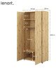 Dig-net nábytek Šatní skříň Lenart BED CONCEPT BC-20 | dub artisan - thumb (6)
