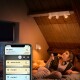 Philips Hue 53093/31/P6 LED přisazená stropní bodová lampa Runner 3x5,5W | GU10 | 2200-6500K - Bluetooth, s dálkovým ovládáním  - thumb (5)