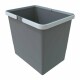 Elletipi Plastový koš s rukojeťmi 15 l, šedá, 15 l - thumb (0)
