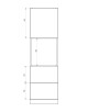 ArtExt Kuchyňská skříňka vysoká pro vestavnou troubu PLATINIUM | D14RU 2M 356 Barva korpusu: Dub artisan - thumb (18)