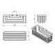 GEDY 2419-14 Smart police, 25,2 x 8,6 x 10,2 cm, černá mat - thumb (2)