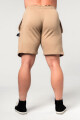Pánské šortky Nebbia  Gym Sweatshorts GYM BRO Light Brown XL - thumb (2)