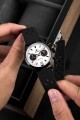 Nivada Grenchen Datomaster Black - Black Racing Leather - thumb (13)