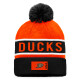 Zimní čepice Fanatics  Authentic Pro Game & Train Cuffed Pom Knit Anaheim Ducks - thumb (1)