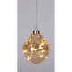 Vánoční LED ozdoba Organic ball zlatá, 10 cm - thumb (1)