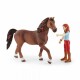 Schleich 42539 Zrzka Hannah s pohyblivými klouby na koni, 15 cm - thumb (1)