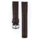 Řemínek Hirsch Grand Duke - hnědý - 24 mm - L – Standardní délka (doporučujeme) - 22 mm - Stříbrná - thumb (1)