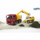 Bruder Nákladní auto MAN TGA s bagrem Liebherr, 1:16, 73 x 18,5 x 23 cm - thumb (1)
