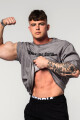 Pánské tričko Nebbia  Washed-off Heavyweight Cotton Oversized T-shirt GRIND Light Grey L - thumb (3)