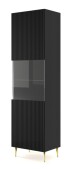 ARTBm Vitrína RAVENNA B 1DS 60 | černá matná Provedení: Černý mat / černá podnož - thumb (3)