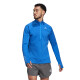 Pánské tričko adidas  Adizero 1/2 Zip Blue Rush L - thumb (0)