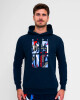 Pánská mikina BIDI BADU  New York 2024 Logo Chill Hoody Dark Blue/Red - thumb (3)