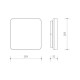 Panlux Přisazené LED svítidlo Verona Square Smart černá, 28,3 x 28,3 cm, IP54 - thumb (6)