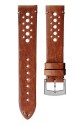 Kožený řemínek Biatec | Hnědý Racing - 20 mm - Bez spony - thumb (1)